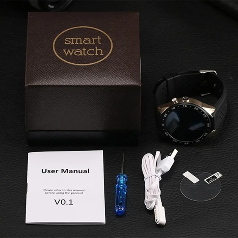 2019 KW88 ОС android 5 1 Смарт часы Электроника 39 дюйма mtk6580 SmartWatch phone support 2.0MP 3g Wi Fi nano SIM