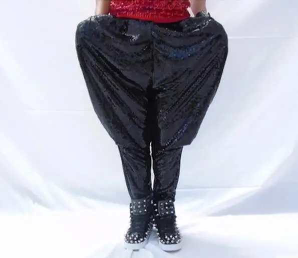 Новинка для ночного клуба мужская одежда модные певицам DS DJ блестками штаны