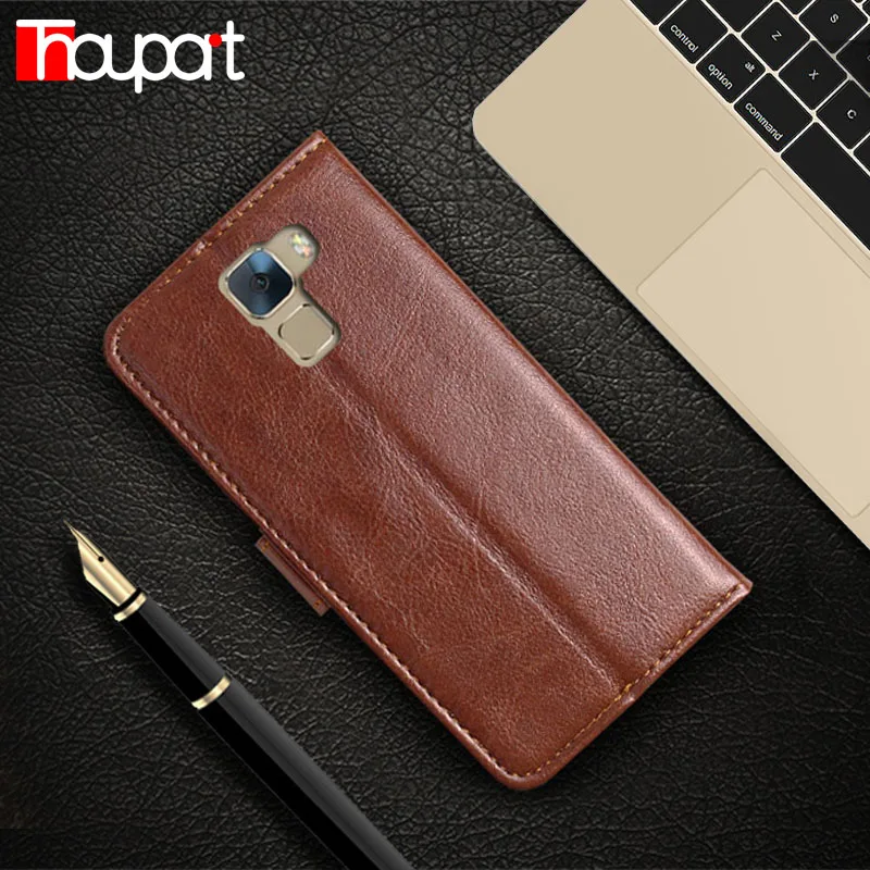Thouport бумажник флип чехол на Huawei Honor 7 Ретро фото рамка Сумки Stand Leather Shell Обложка для