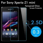2.5D Закаленное стекло для Sony Xperia Z1 compact, Высококачественная защитная пленка, Взрывозащищенная Защита экрана для Z1 mini M51W
