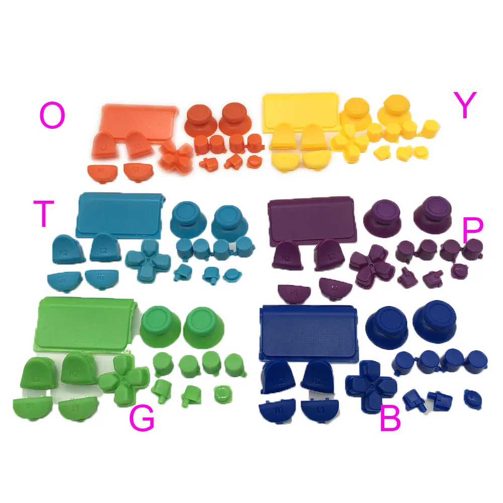 14sets Thumbstick R1 L1 R2 L2 Trigger Buttons Mod For Dualshock 4 PS4 DS4 Wireless Controller Button Set | Электроника