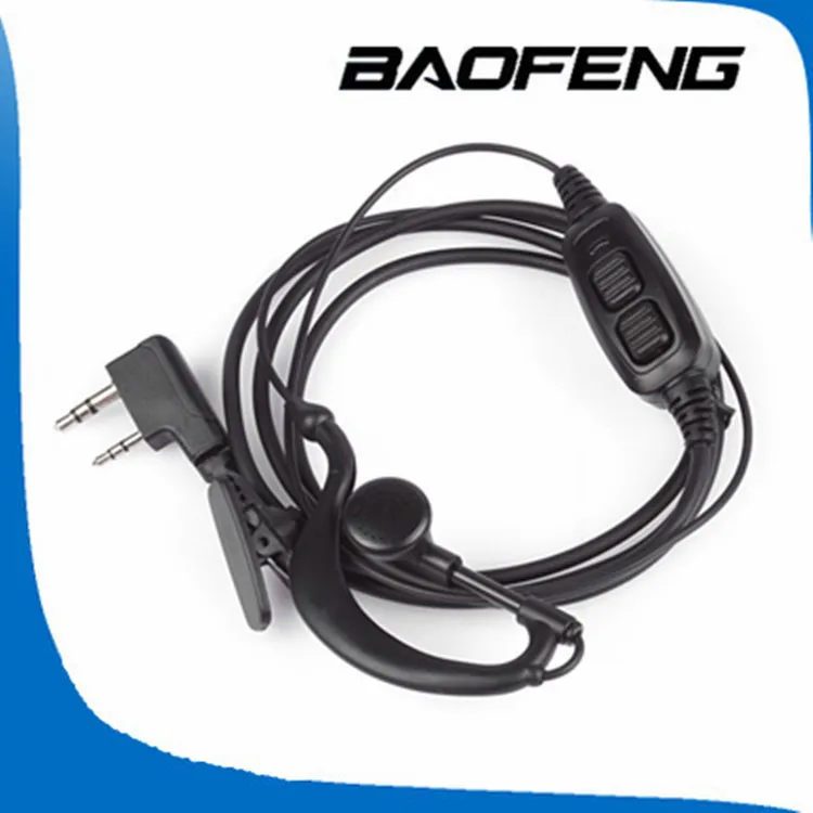 BAOFENG uv-82 accessories original dual PTT headset earpiece with mic for UV 82 UV82L UV-89 2-way radio | Мобильные телефоны и