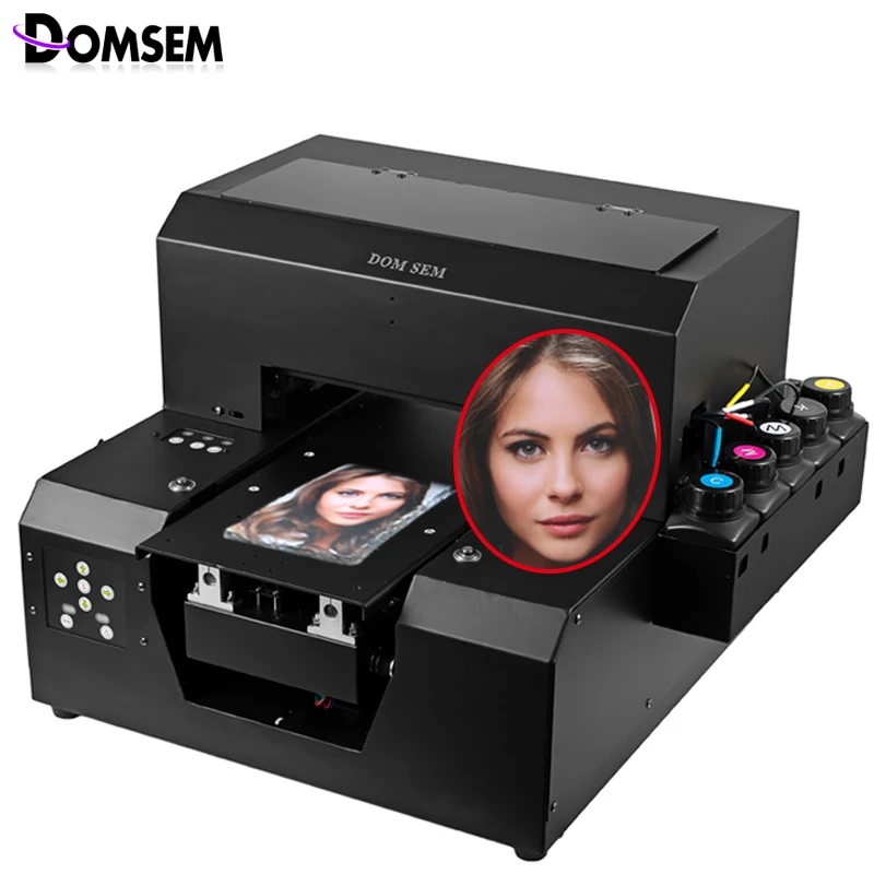 Цифровой Логотип Этикетка фото планшетный 3D футболка принтер одежда A4 УФ с