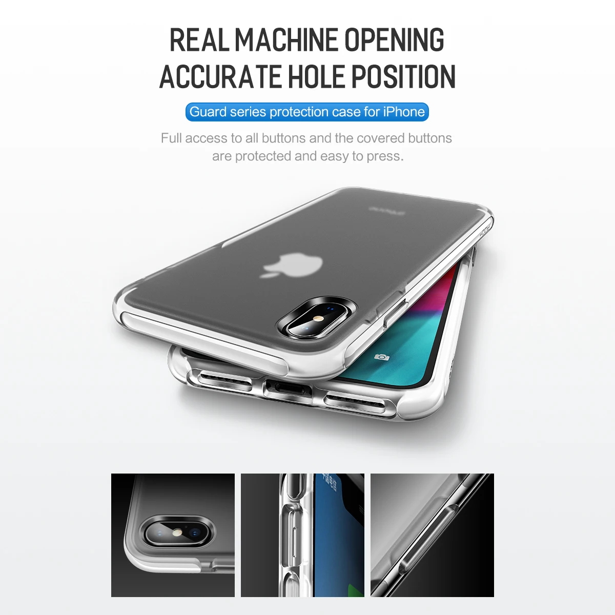 Противоударный чехол ROCK для iPhone XS Max, сверхмощный защитный чехол для iPhone XS XR X, матовый чехол, адсорбция