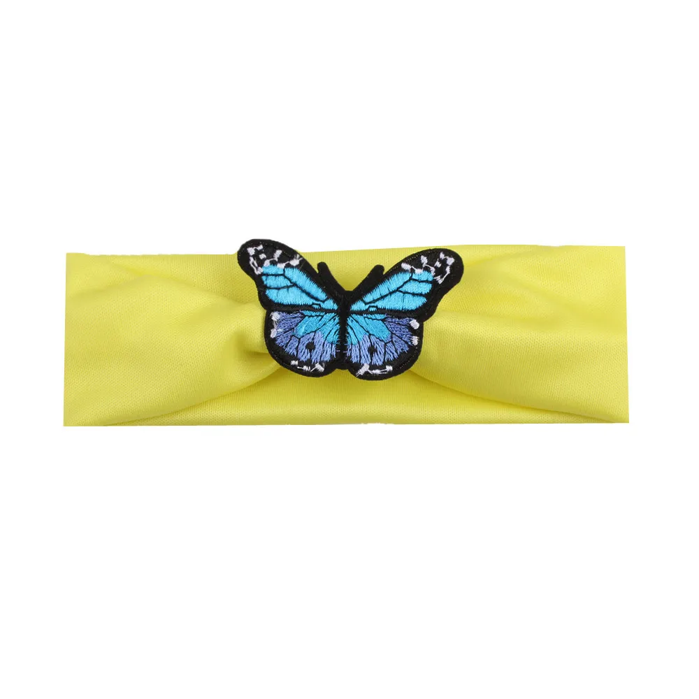 Детские аксессуары для волос девушки мультфильм вязать вышивка бабочка