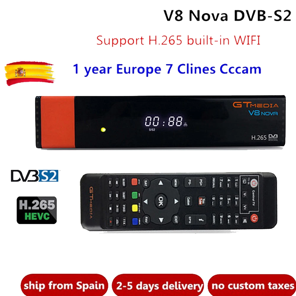 Спутниковый ресивер Freesat V8 super NOVA DVB S2 с 1 год Европа 7 резких перемен температуры Full
