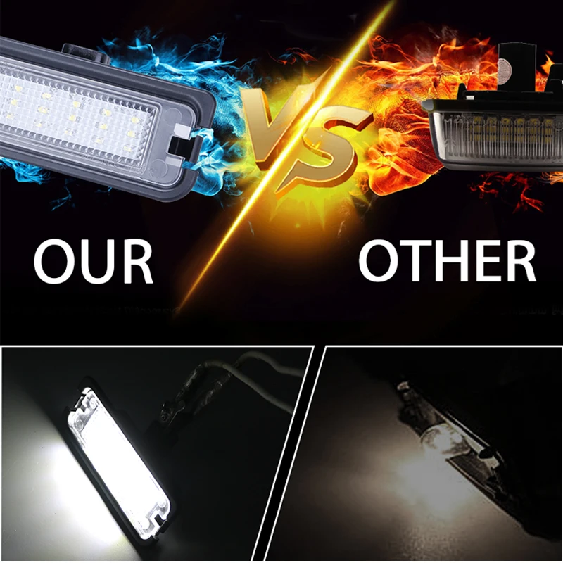 CARLitek номерной знак свет автомобиля Стайлинг супер светодиодные Белые номерные