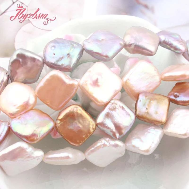 Искусственный пресноводный жемчуг 11 мм квадратный рыхлый натуральный камень