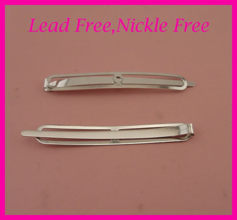 

20PCS 8mm*6.8cm Silver Kinky Metal Hair Pins Barrettes at nickle free and lead free,iron hair clips Handmade hair accessories