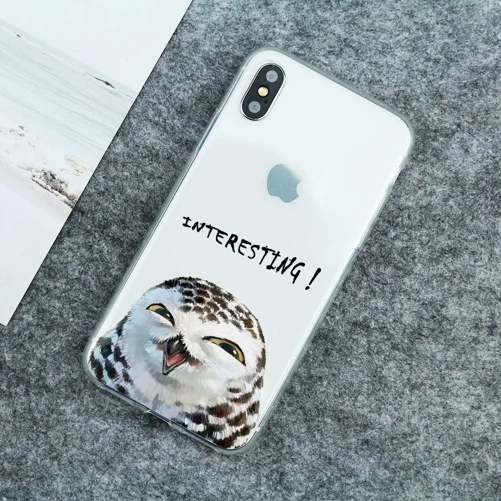 Чехол для Телефона iphone X 7 8 6 6s plus 5 5s SE Забавный животный милый защитный чехол