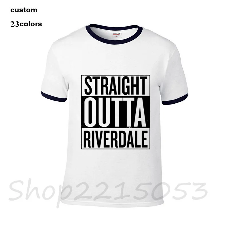 2018 Hot sale Straight Outta Riverdale Men's T-Shirt funny movie tv show cotton t shirts costume logo brand male clothing tshirt | Мужская