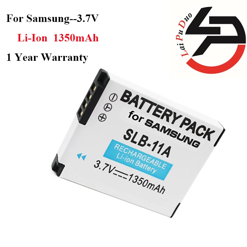 Высокое качество 1350 мАч Новый Сменный аккумулятор для Samsung SLB 11A SLB-11A SLB11A CL65 CL80 HZ25W