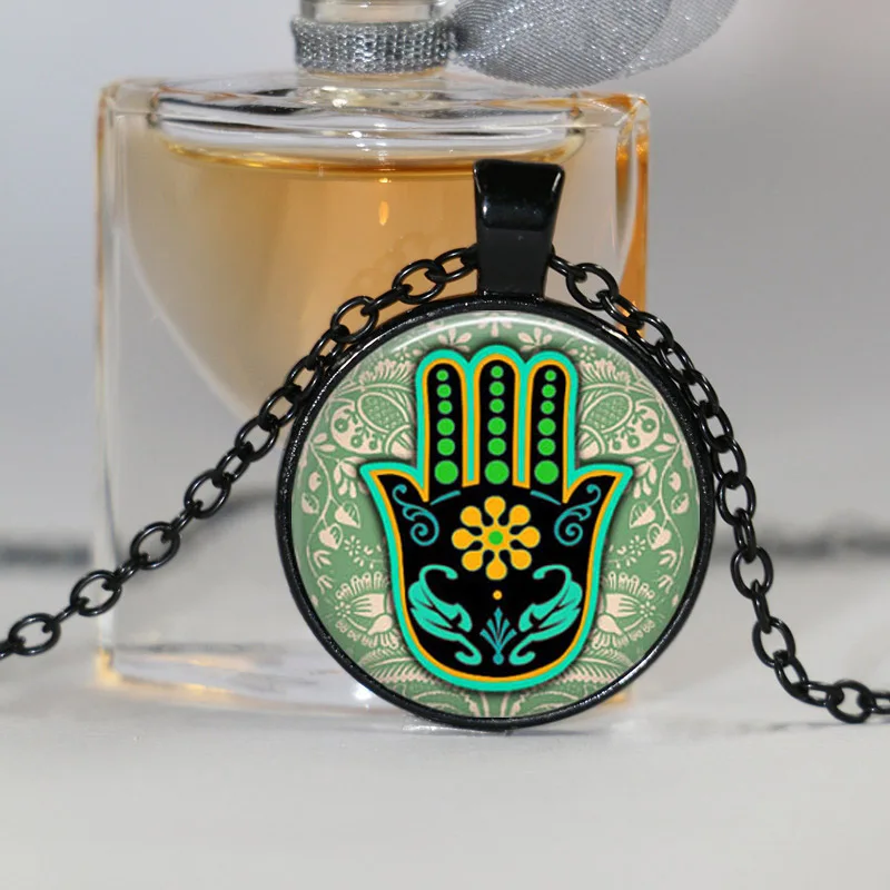 Женская подвеска в виде цветка хны зеленого цвета|necklaces for women|pendant necklacepower necklace |