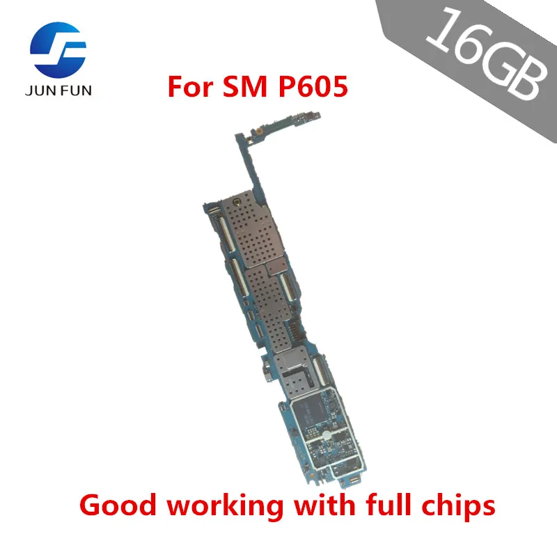 

JUN FUN Unlocked Motherboard For Samsung Galaxy Note 10.1 Edition P605 Mainboard Android OS Logic Board With Chips Replace