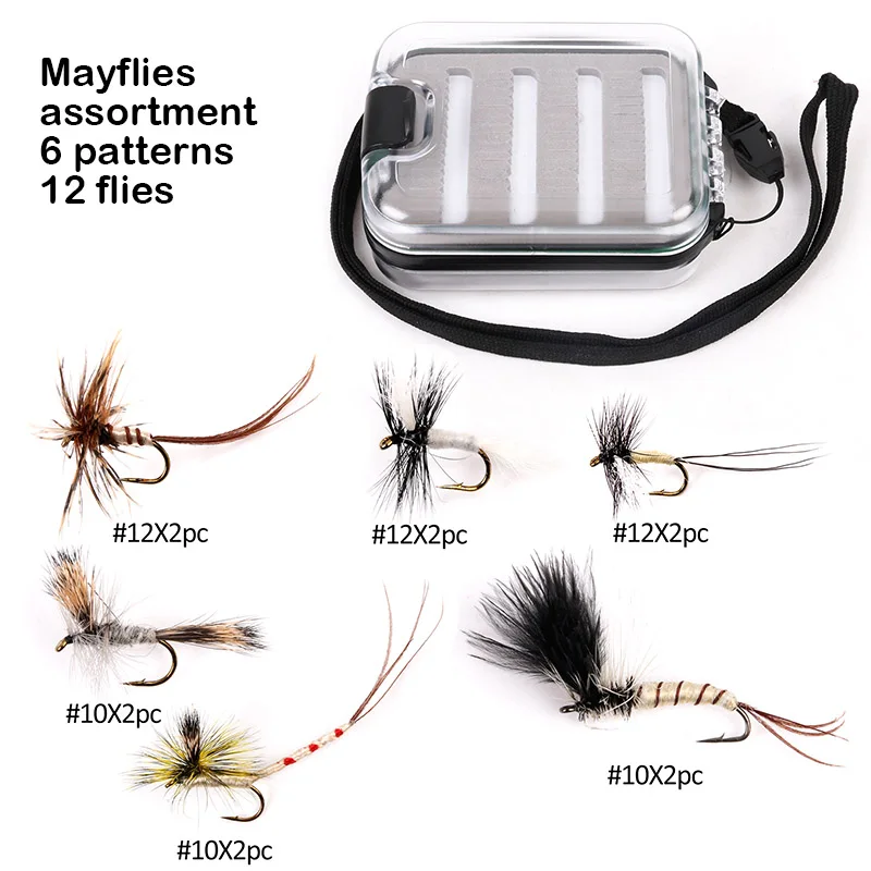 Maxcatch 12 32 шт. новые кенийские мухи с коробкой для мух комбинированный ручной выбор