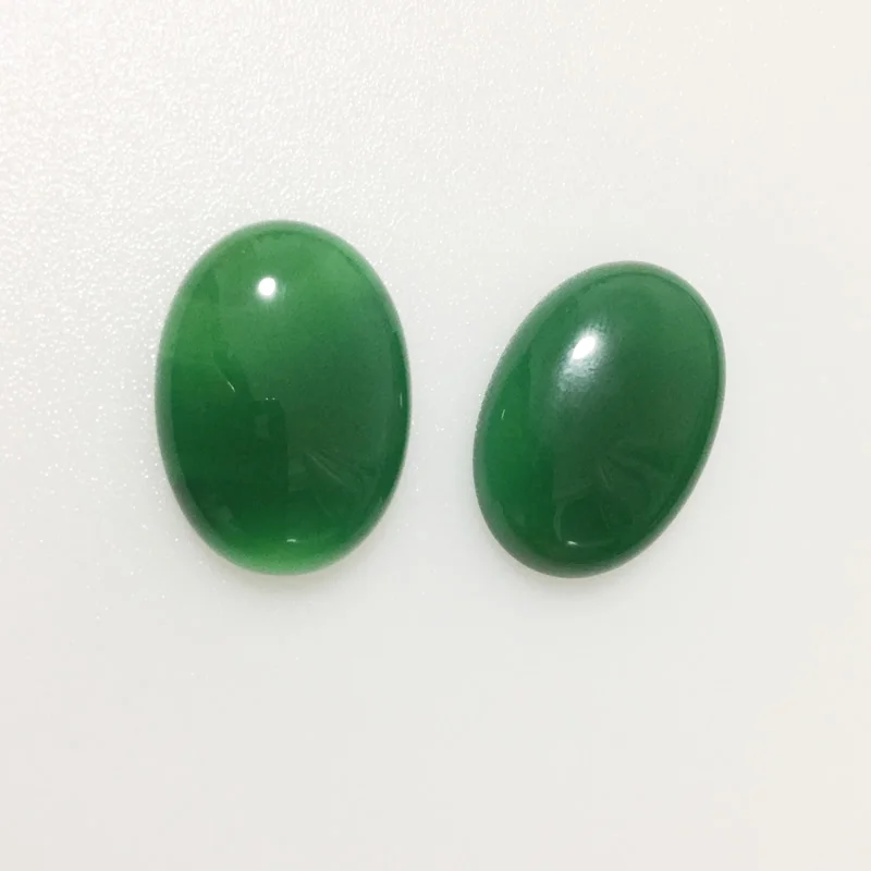 Green Agate 13x18/18x25 мм настоящий Агаты опал без отверстий, натуральный аметист, белый сердолик, кабошон, ювелирные аксессуары, кабошон, сделай сам, фурнитура - Цвет: Green Agate