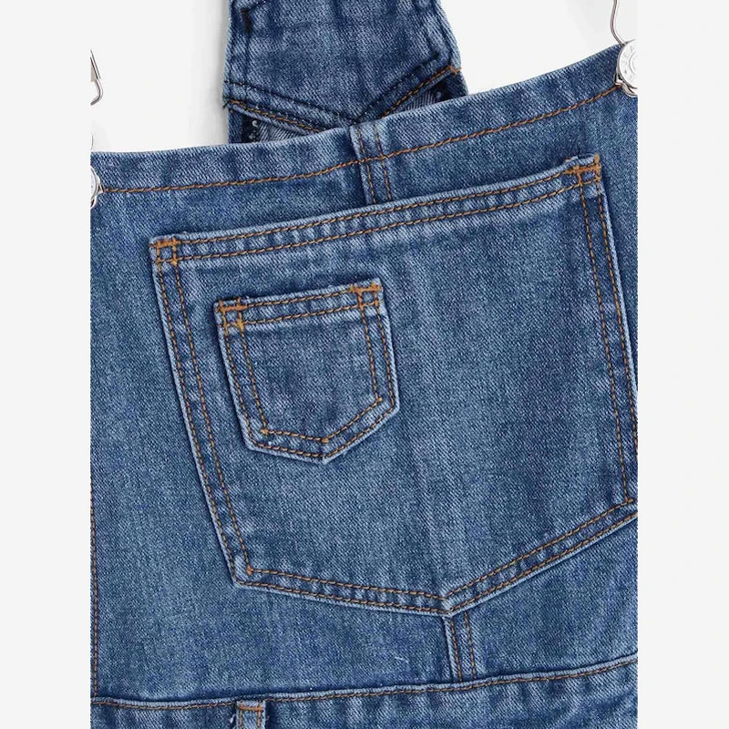 Женский комбинезон с карманами Zoki винтажный из чистого хлопка кисточками и на