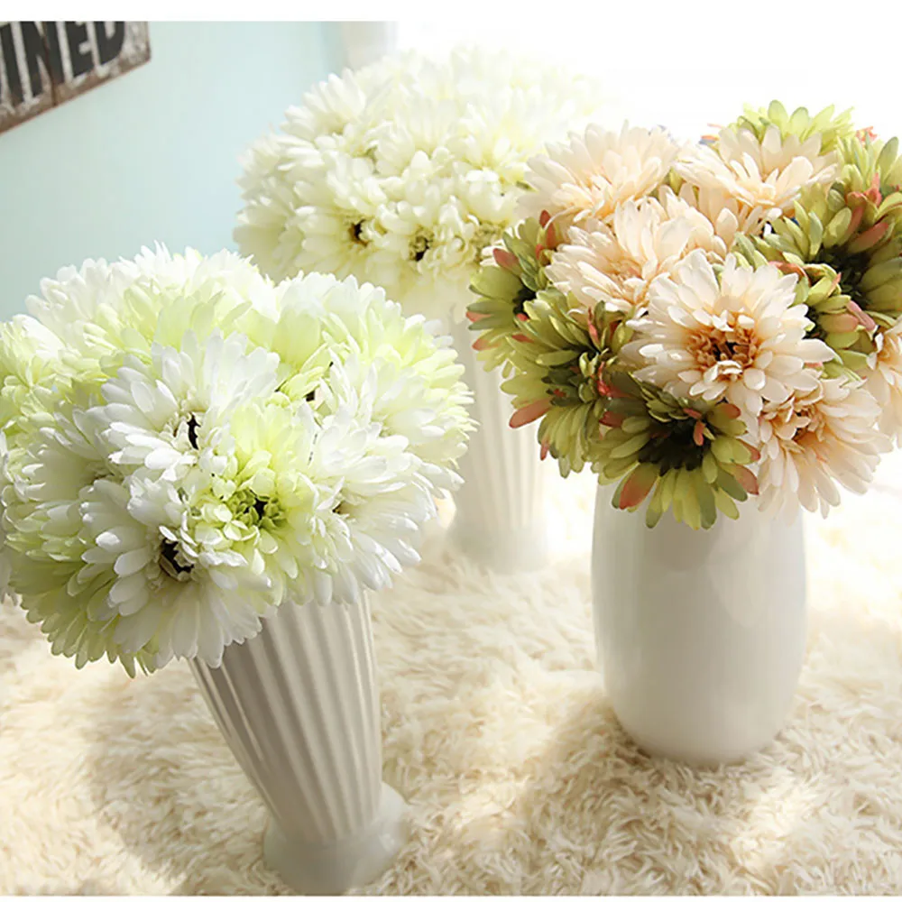 Искусственные герберы разных цветов (Ромашки) Шелковый цветок домашний