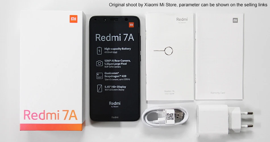 Xiaomi Redmi 7A 2 Гб ОЗУ 16 Гб ПЗУ 5,4" Snapdragon 439 Восьмиядерный мобильный телефон 13 МП камера 4000 мАч батарея