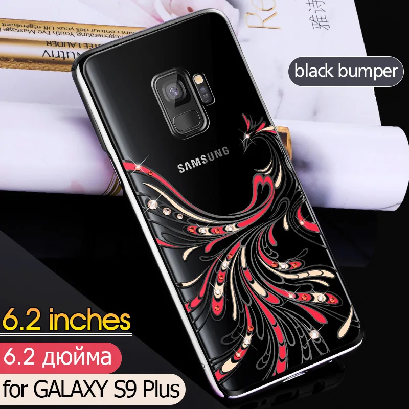 KINGXBAR для samsung s9 plus Сердце Симпатичные уполномоченный Swarovski горный хрусталь
