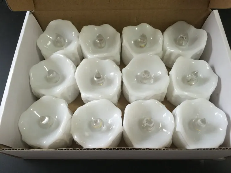 120 шт. мерцающие СВЕТОДИОДНЫЙ TeaLight ближнего света воск капала Батарея работать