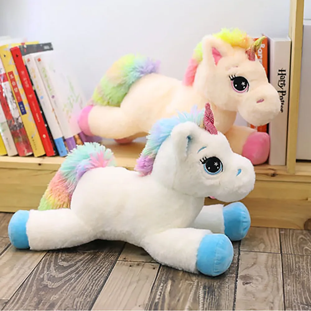 Kawaii единорог с радужной гривой плюшевые игрушки мягкие куклы животные 2 цвета