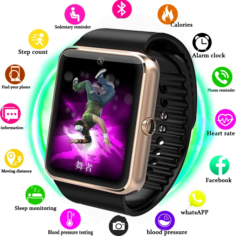 TOPBluetooth GT08 Смарт часы для телефона лучшие 2019/2018 Sim карта TF камера умные Apple Watch Iphone