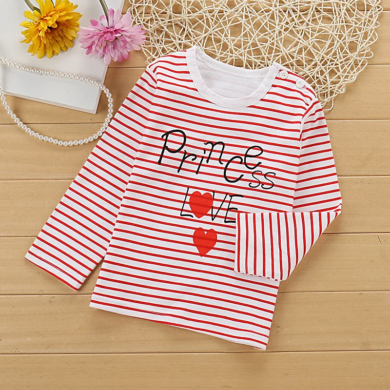 Осень 2019 одежда для маленьких мальчиков и девочек футболка мультяшная с длинным