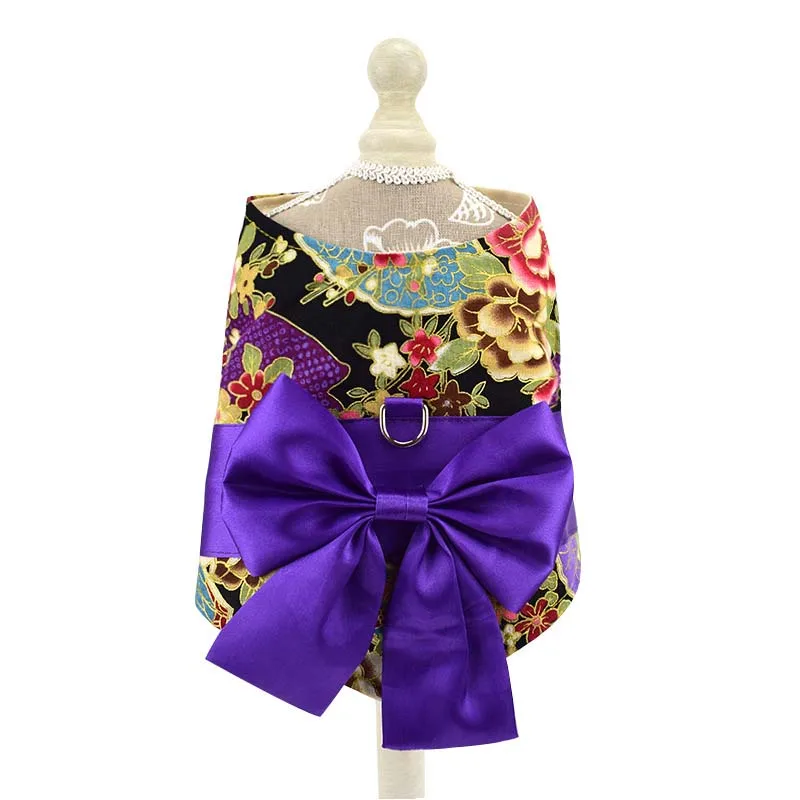 Японский дизайнер пальто для собак с d образным кольцом модный жилет цветочным