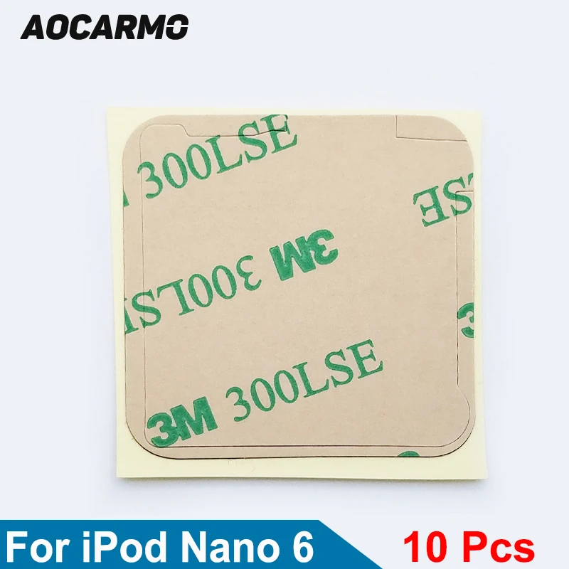 Aocarmo 10Pcs/Lot LCD Display Screen Sticker Adhesive For iPod Nano 6 Gen 6th 300LSE Tape