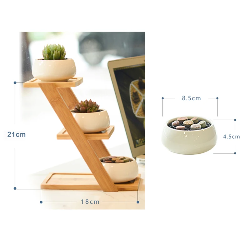 1 набор керамических садовых горшков современный декоративный горшок для