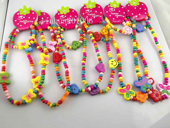 

Оптовая продажа 24 шт Дерево (12 браслетов + 12 ожерелье) Дети день рождения партии