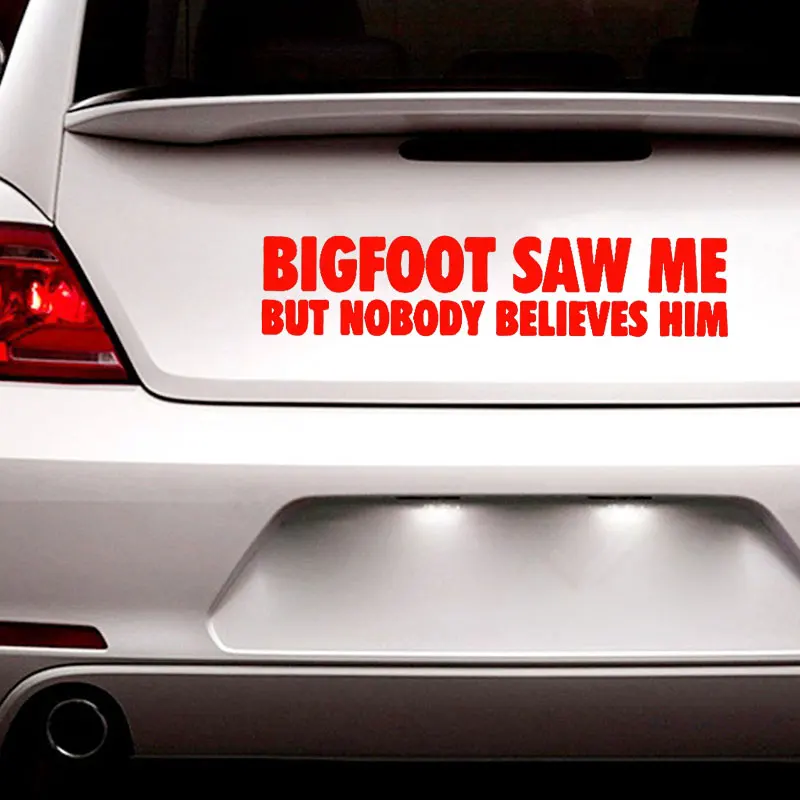 Bigfoot Saw Me Автомобильная Наклейка виниловая Персонализированная забавная