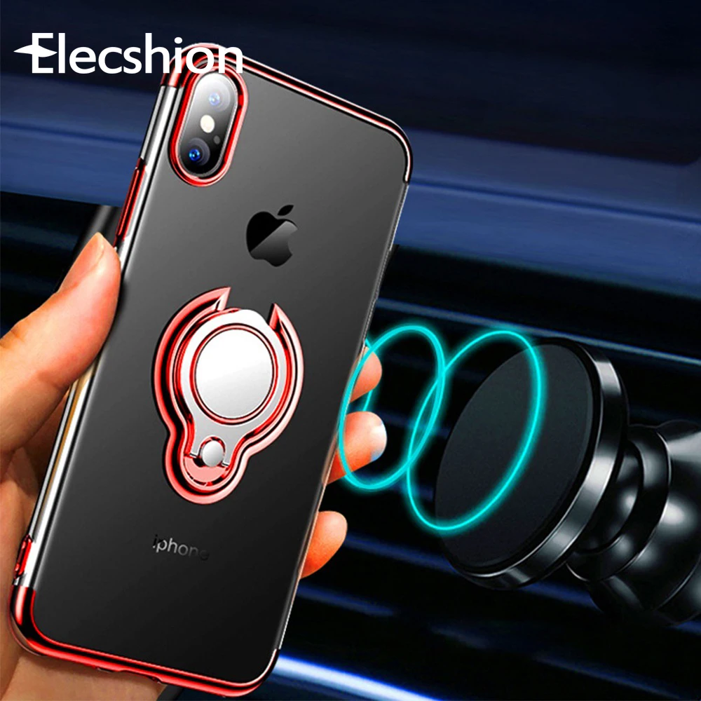 Case For iPhone Xr Bumper Shockfproof Coque XS Max 6 6S 7 8 Plus X 10 Covers Magnetic Mobile Phone Holder Stand | Мобильные телефоны