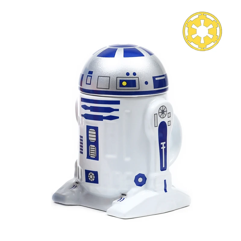 Звездные войны кофейные кружки R2D2 чашки и кружки с крышкой креативные посуда для напитков