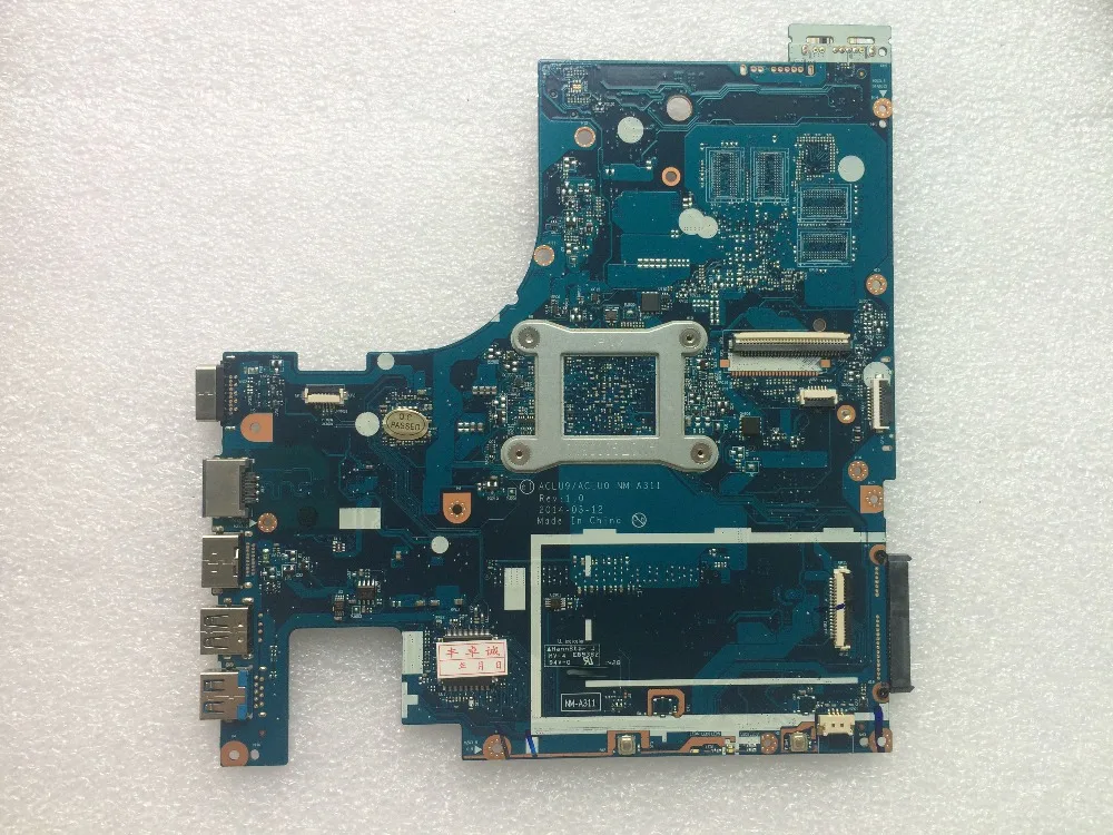 Working ACLU9 ACLU0 NM-A311 Notebook Mainboard for Lenovo G50-30 Motherboard