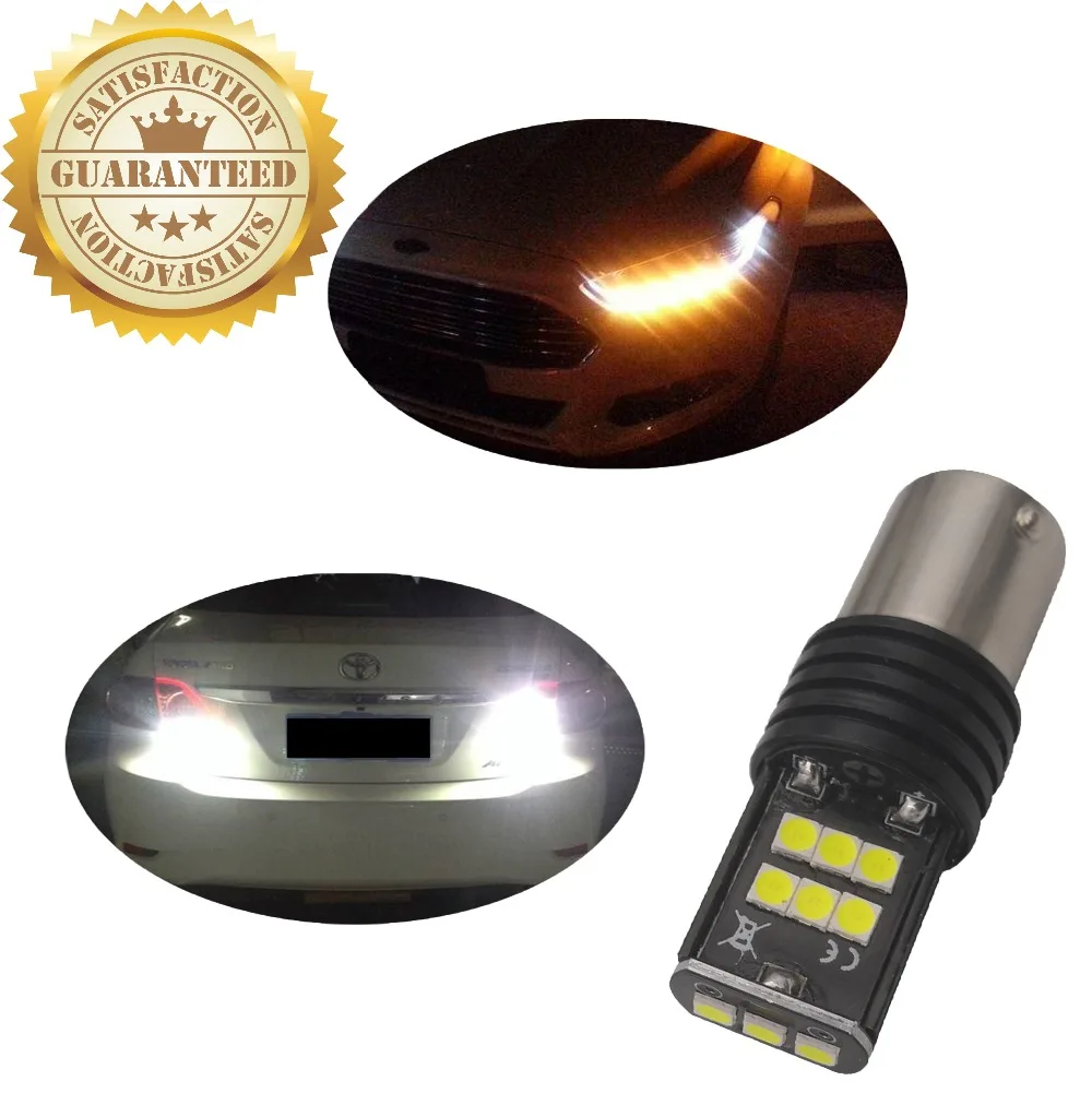Из 2 предметов 1156 лампы 2835 Чип 15 автомобиля SMD Led Canbus Резервное копирование