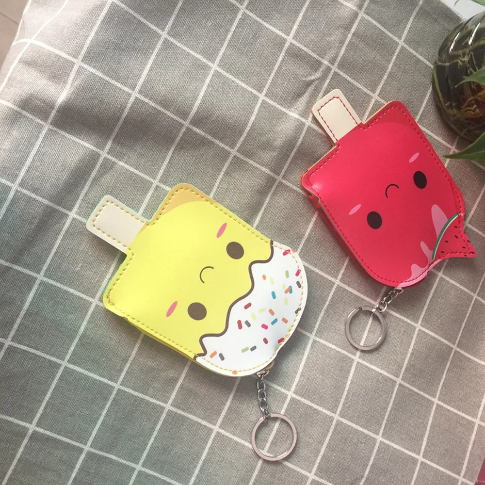 Женский кошелек Ms. mini сумка кошельки сумки милый эскимо кожаный чехол для ключей