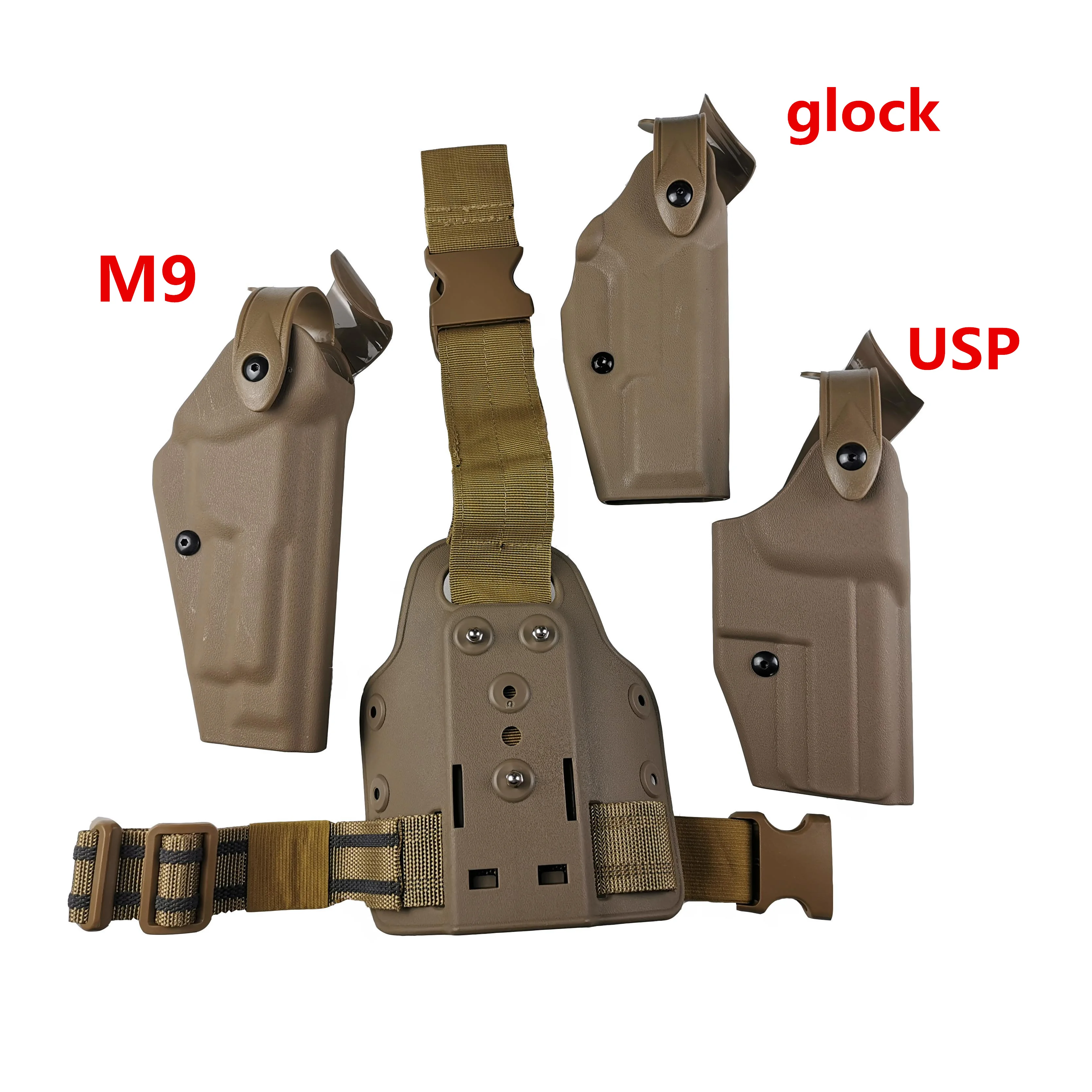 

Tactical Gear Beretta M9 /USP/glock17 19 Airsoft Gun Holster Polyurethane Glockck Belt Holster Pistol Waist Holster