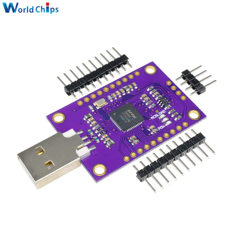 

Многофункциональная высокоскоростная интерфейсная плата CJMCU FT232H с USB на JTAG UART/ FIFO SPI/ I2C IIC, одноканальный модуль с контактами