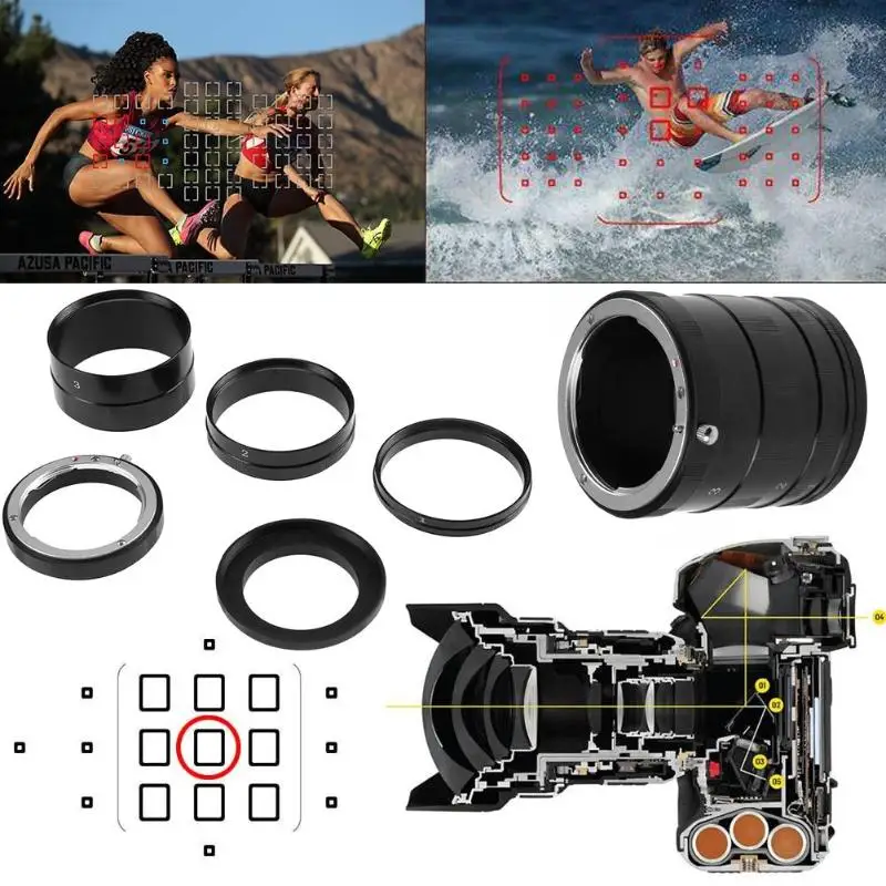 Макроудлинительная трубка для адаптера камеры Nikon D7200 D7000 D5500 D5300 D5200 D5100 D3400 D3300 D3200