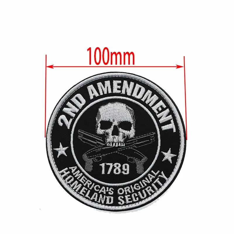 US Homeland Security 3D Embroidered Armband 2nd Amendment 1789 Badge Clothing Backpack Hat Jacket Personality Patch | Дом и сад