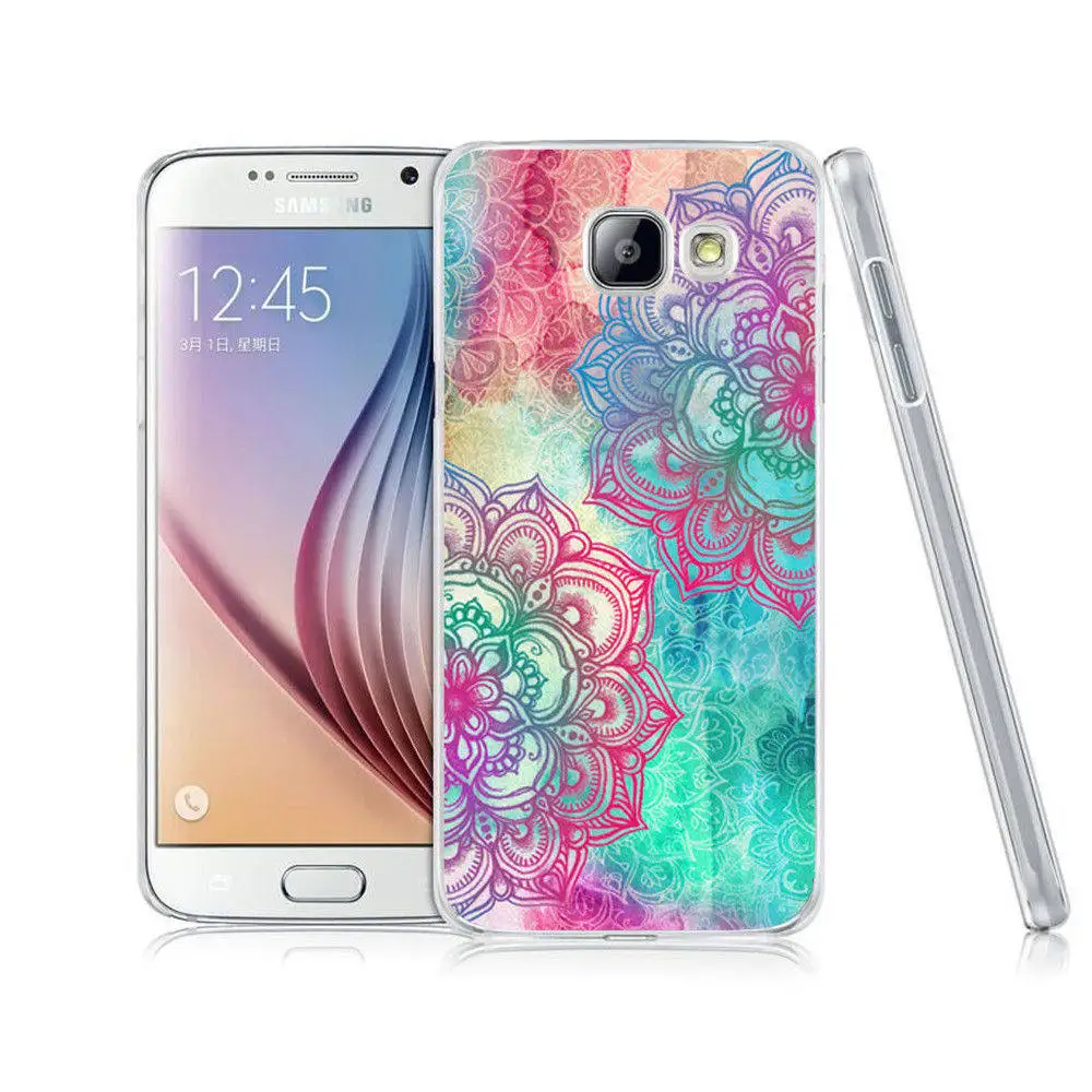 Красивый цветочный цветной Твердый чехол для Samsung A3 A5 A7 J1 J5 J7 2015 2016 2017 A310 A320 A510 A520 |