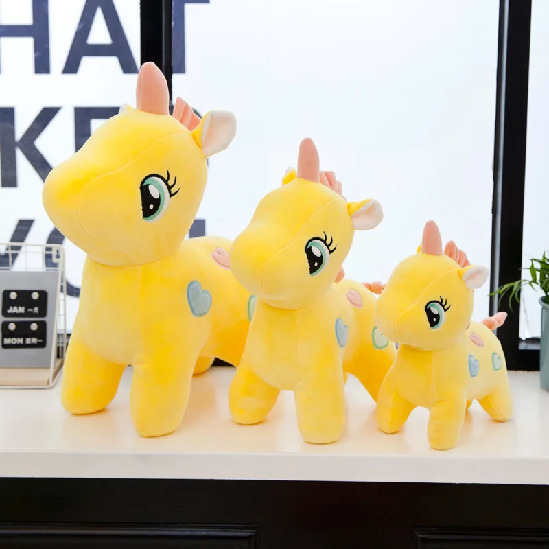 50 см милый Единорог Плюшевая Кукла Kawaii мультфильм животное Лошадь мягкая