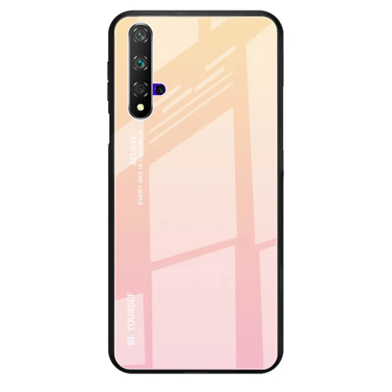 Чехол XINDIMAN оригинального дизайна для huawei honor20 градиентный чехол из закаленного