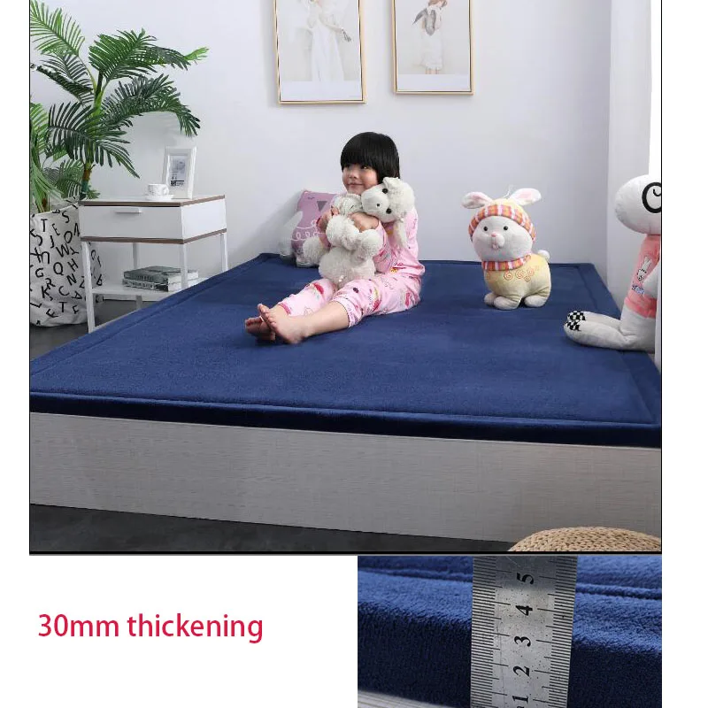 

Thickening 3CM Carpet Upgrade High elasticity Tatami Manually Bedroom Carpets Rectangle Living Room Rug Wushu mat Drop game pad