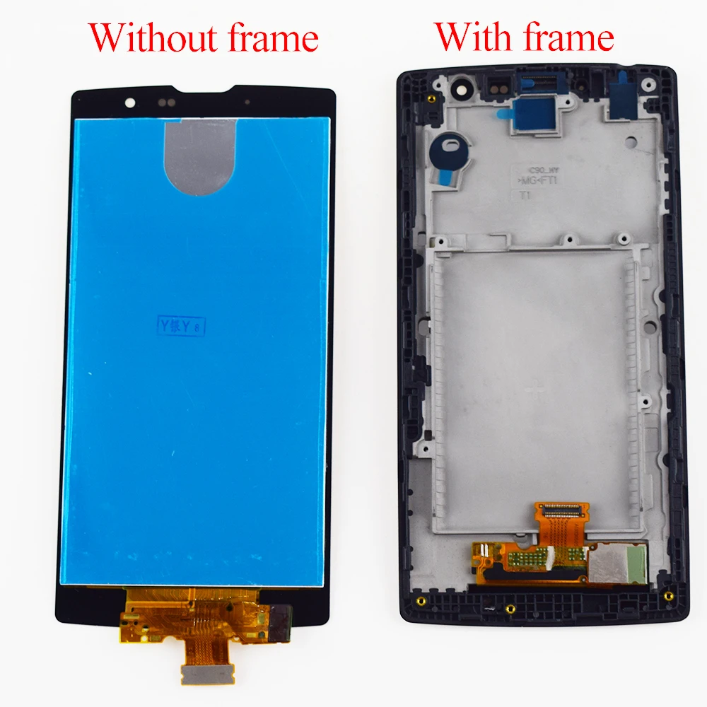 Для LG G4c LCD рамка сенсорный экран дигитайзер Датчик Стекло в сборе для G4C дисплей