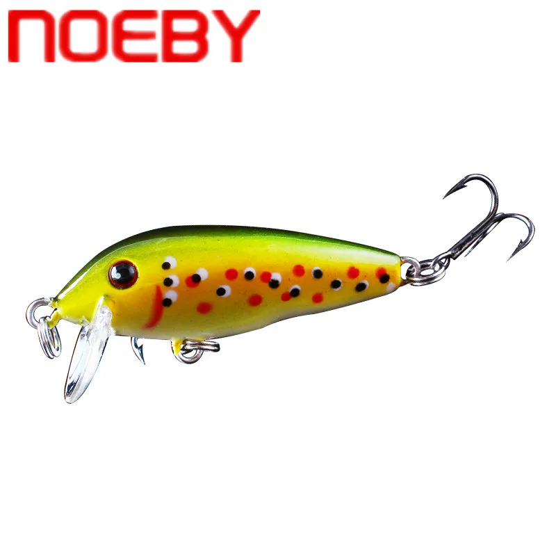 NOEBY 38 мм 2 г Гольян Тонущая приманка 0 1 м Пластиковые Крючки VMC Leurre pech Brouch Isca