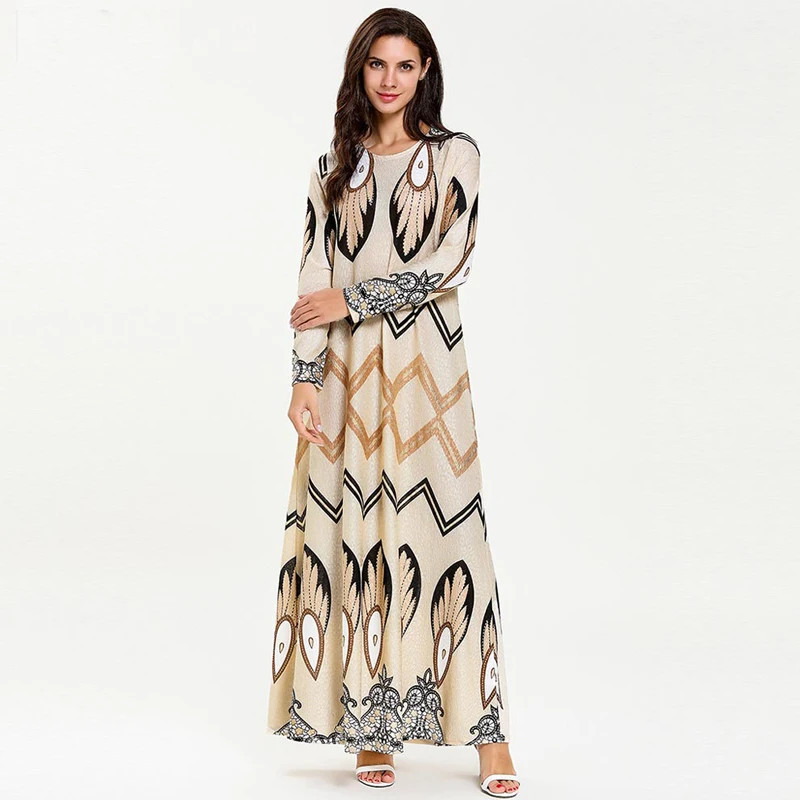 Vestidos кафтан абайя Marocain Дубай исламский арабский мусульманский хиджаб платье для