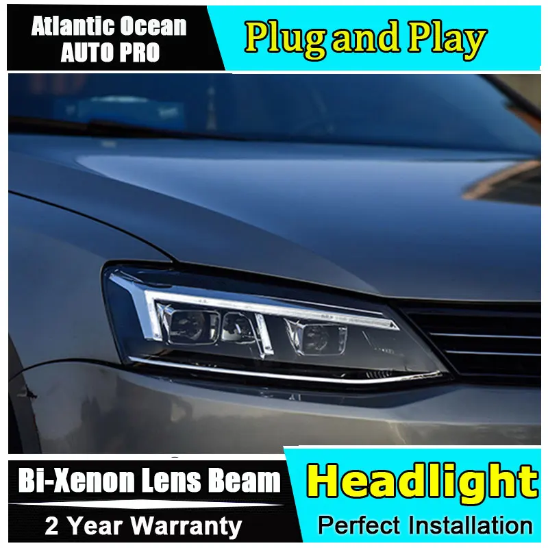 Автомобильный Стайлинг светодиодный налобный фонарь для VW Jetta задний 2012 2018